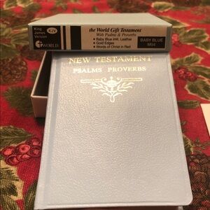 Baby Blue New Testament with Gold Edges